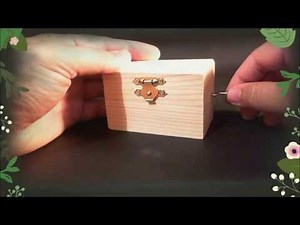 Music box JINGLE BELLS - Wooden hand crank music box - Jingle bells ♫