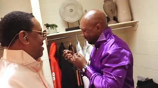 Going back to their gospel roots...The Temptations harmonizing backstage at a recent concert. #MusicMonday #TemptinTempts #TemptsOnTour Video Credit: Kyle Maack | Temptations