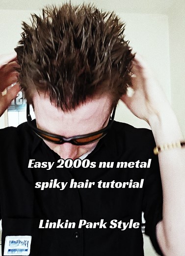 Easy 2000s Mike Shinoda Spiky Hair Tutorial