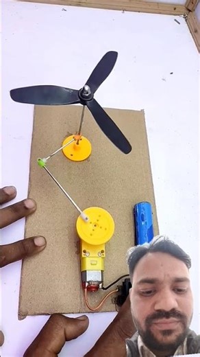 New idea rotate electric fan experiment