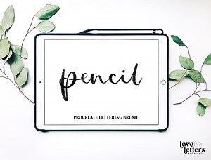 Pencil Procreate Brush Lettering | Procreate Lettering Brushes | Procreate Pinsel | Kalligrafie Pinsel | Kalligrafie Brush Procreate - Etsy.de