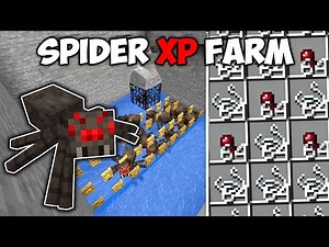 Efficient Spider Spawner Xp Farm Minecraft Java Edition