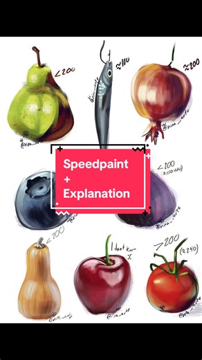 The main idea is to draw objects with limited number of brush strokes #fruit #fruitart #vegetables #vegetableart #fish #fishart #naturemorte #stilllife #stilllifepainting #myart #mysketch #digitalart #fyp #фрукты #овощи #ягоды #рыба #натюрморт #диджиталнатюрморт #мойарт #мойдиджиталарт #мойскетч #рек