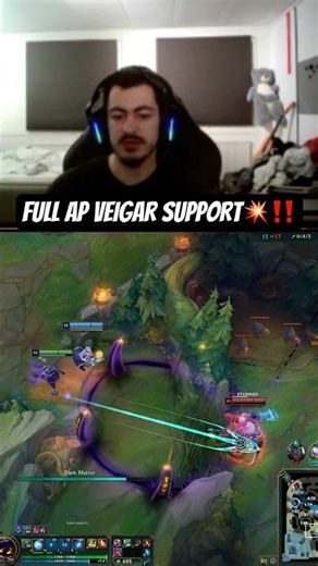 Full AP Support Veigar ONESHOTS Rengar 😈💥 #veigar #leagueoflegends #league
