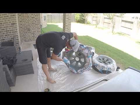 Painting the Stock 4Runner Wheels