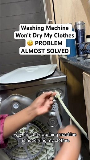 The defy front loader washing machine is not drying my clothes. Reset the Thermostat #laundry #fyp