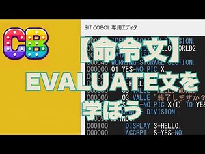 COBOL入門 24 EVALUATE文