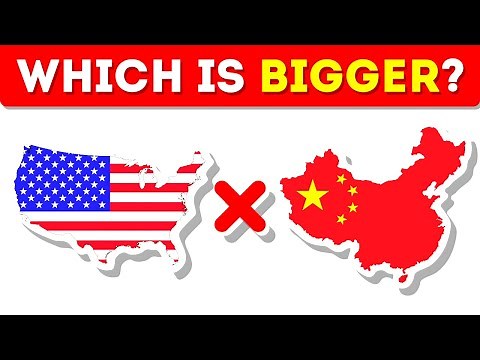 Guess Which Country Is BIGGER | Country Quiz