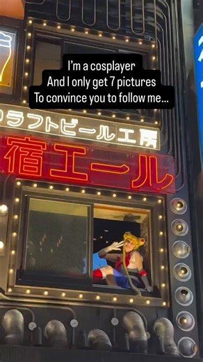 I get 7 pictures to convince you to follow me. 😊 I love this trend! #cosplay
