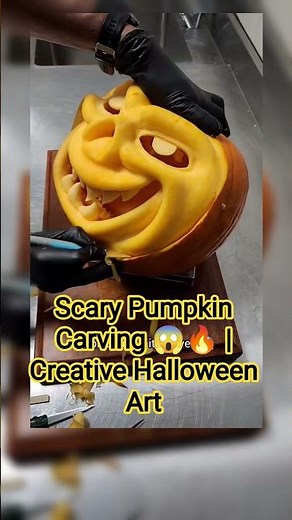 Scary Pumpkin Carving 😱🔥 | Creative Halloween Art