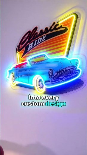 We craft LED neon car signs to express the love and passion of car enthusiasts