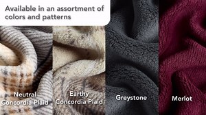 Sunbeam Electric Heated Throw Blanket Merlot Super Soft Microplush 4 Heat Settings Oversized 60 x 80