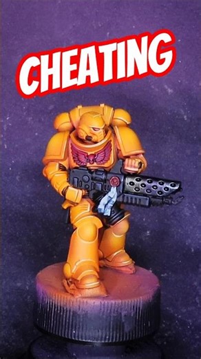 SECRET CHEAT for painting YELLOW Space Marines #warhammer40k #painting #hack