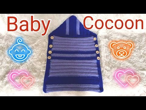 How to Crochet a Baby Cocoon for Beginners | Easy tutorial | Baby Snuggle Sack | Baby Sleeping Bag