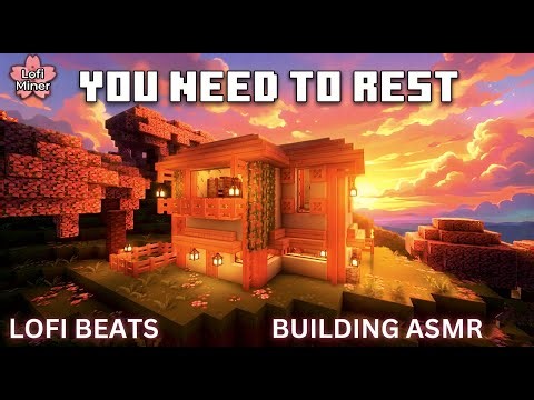 🌸 Minecraft ASMR & Lofi 🌧️ Cozy Building to Study/Relax | Lofi Beats 🌸