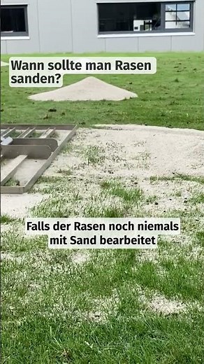 When should you ideally sand your lawn?😄 #foryou #gras #rasen #sand #rasensand #sanden #lawn