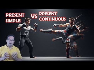 Present Simple VS Present Continuous. clase de inglés completa.