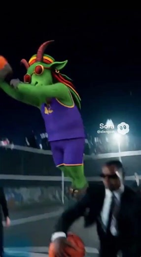 Oddly Satisfying: Alien Goat ✨👽🐐 | #OddlySatisfying #AlienGoat #basketball