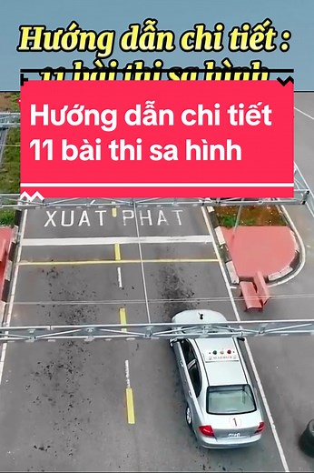 Hướng dẫn chi tiết thi 11 bài sa hình B2