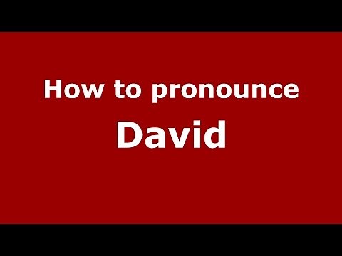 How to pronounce David (Spanish/Argentina) - PronounceNames.com