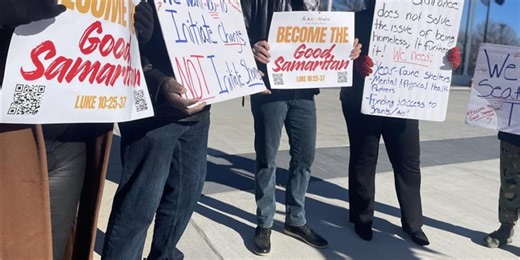 ‘Become the Good Samaritan’: Protesters target camping ban in KCK