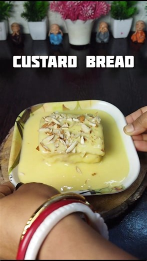 delicious custard 🍞🍰. #recipe #custerd #bread #food .