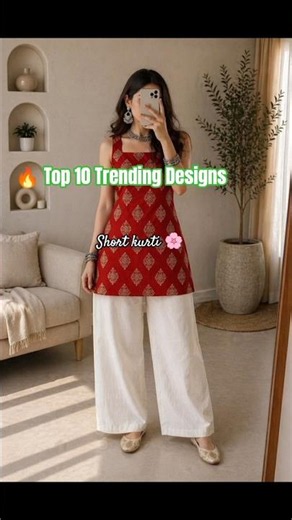 Top 10 Latest Short Kurti Designs 2026 🌸 | Stylish Cotton Short Kurti Collection for Girls & Women