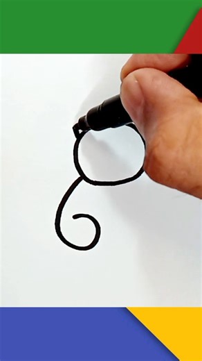 Easy Cat Drawing with Numbers😍👍✨️😻 #satisfying #viral #drawing #shorts