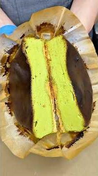 抹茶巴斯克起司蛋糕 #美食 #蛋糕