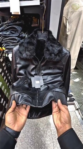 new leather jacket outfit 😱.#reels #fashion #rizkigameon