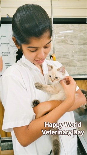 Happy World Veterinary Day👩🏻‍⚕️🐾 #vetstudent #futurevet #shorts #dayinmylife