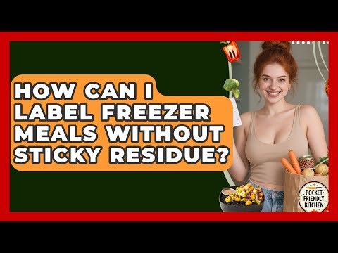 How Can I Label Freezer Meals Without Sticky Residue? - Pocket Friendly Kitchen