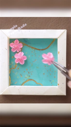 可愛い桜のミニフレーム作り方