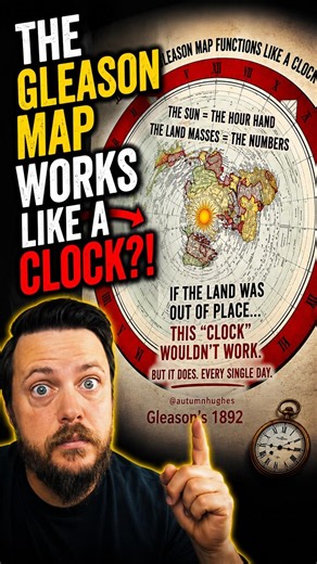 The Gleason Map Works Like a Clock?! 🕐🌎 #mystery #creepy #scary