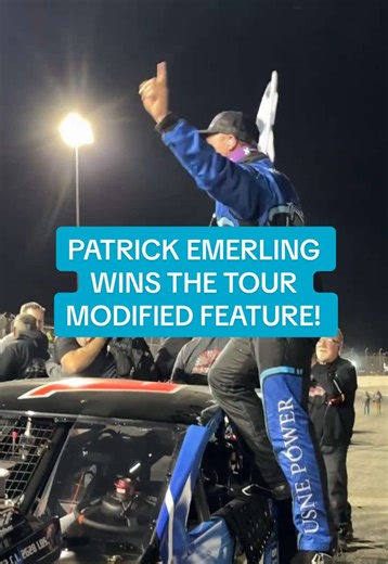 🏁 Patrick Emerling wins the Tour Modified feature on Night 6 of the WSOA at New Smyrna Speedway! 📺 @FloRacing
