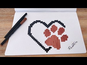 Pixel art Love Animaux