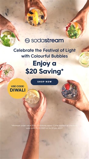 Celebrate the festival of light, with colourful bubbles!* *min order spend $100 | SodaStream Australia | Facebook