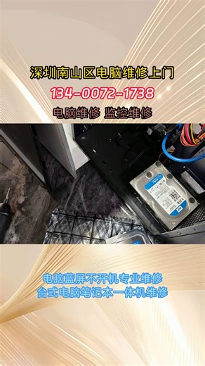 南山区蛇口渔一电脑维修专业快速上门蓝屏花屏无显示统统搞定