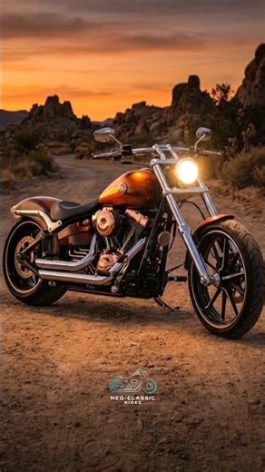 Harley Davidson Breakout — Copper Flame Sovereign | The Hottest Build 🔥#harleydavidson #chopper