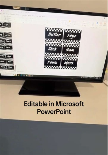 Black and White checkered Nametags from Classroom Aimzz on TPT✨ #bohocheckerednametags #backtoschoolnametags #classroomlabels #teacherlife #teachersoftiktok Editable in Microsoft PowerPoint Link in bio