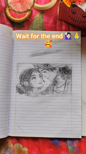 Radha Krishna Drawing ❤️ #shorts