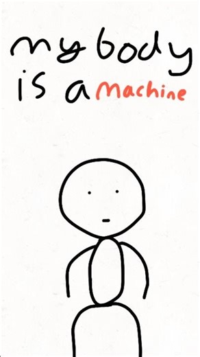 my body is a machine (animation) #shorts #animation