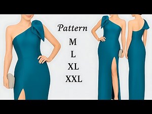 Step-by-Step Evening Dress Pattern ✂️ | Beginner Friendly