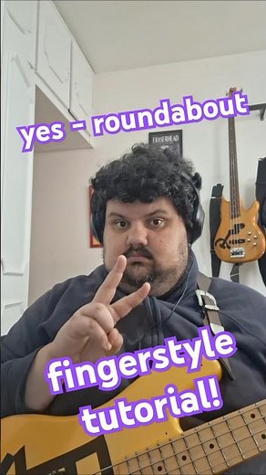 tutorial on how to play yes' roundabout in fingerstyle! #bass #roundabout #jojosbizarreadventure