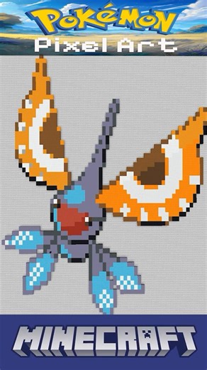 Minecraft Pokémon Pixel Art Timelapse - #284 Masquerain