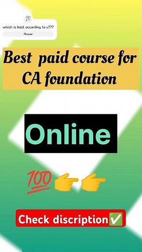 Best online paid course for CA foundation students in 2024 | Honest review | #ca #students #class