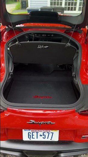 Toyota Supra Trunk Space