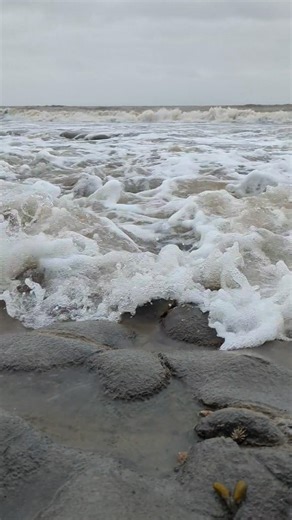Calming Ocean Water Flow 🌊 Watch the Tide Move