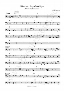 The Manhattans - Kiss and say goodbye | Bass Transcription