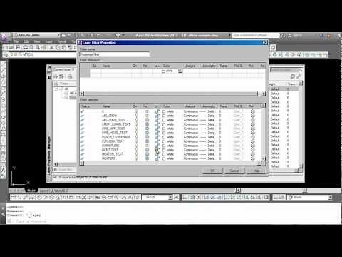 AutoCAD Layers Tutorial Part 5: Using Layer Filters